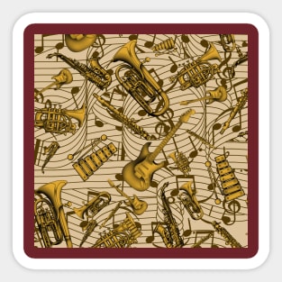 Musical Instruments Sticker